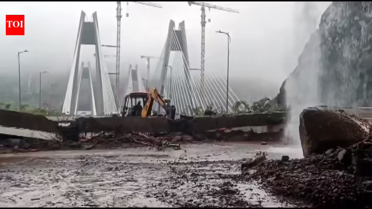 Mumbai–Pune Expressway’s ‘Missing Link’ fails first monsoon test, landslide sparks 18-hour traffic nightmare | Mumbai News