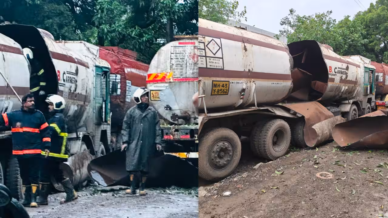 1 dead, 3 injured after chemical tanker explodes in Mumbai’s Chembur | Mumbai News