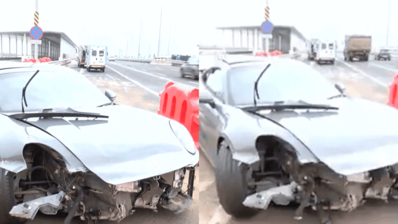 Speeding Porsche crashes into divider on Mumbai’s coastal road after driver loses control | Mumbai News