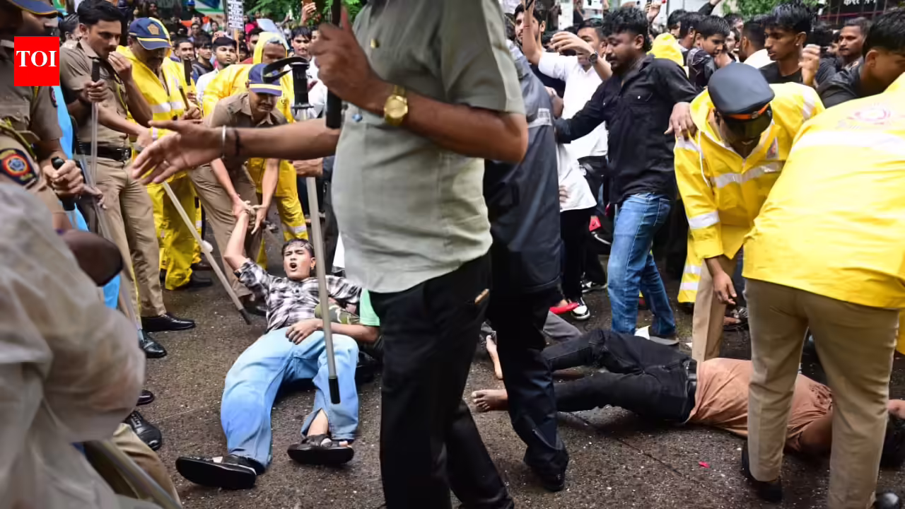 Protests rock Mumbai over NEET paper leak; Congress leaders detained, protesters dragged into police vans | Mumbai News