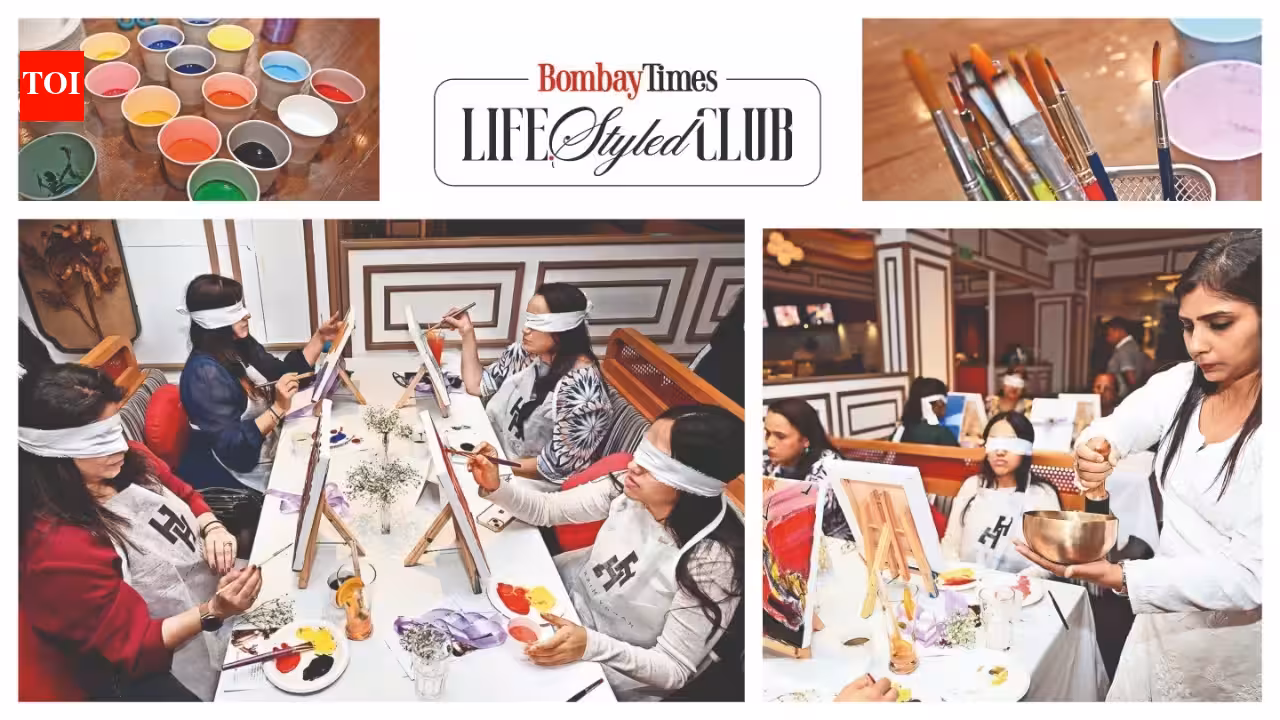 Blindfolds on, stress off: Mumbaikars experience unique art and sound healing | Mumbai News