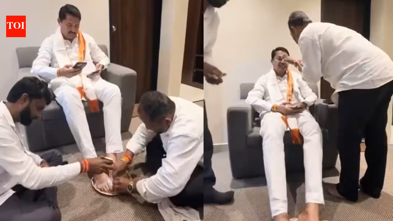 ‘Culture of Congress leaders’: BJP minister slams Nana Patole feet-washing video | Mumbai News