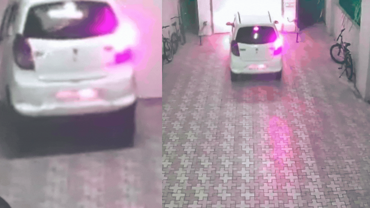 Watch: Valet drives car into parking lift shaft, plunges 2 floors | Mumbai News