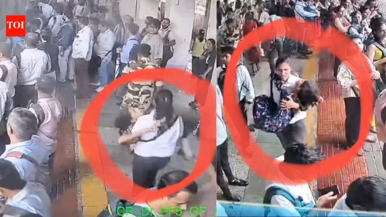 Central Railway ticket collector carries injured passenger to safety at Mumbai’s Dombivli station | Mumbai News