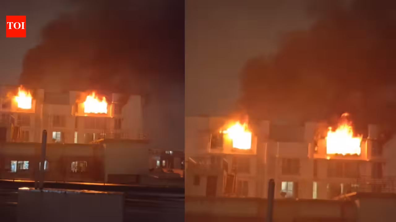 Massive blaze engulfs 11th floor of Mumbai highrise, rescue op launched | Mumbai News