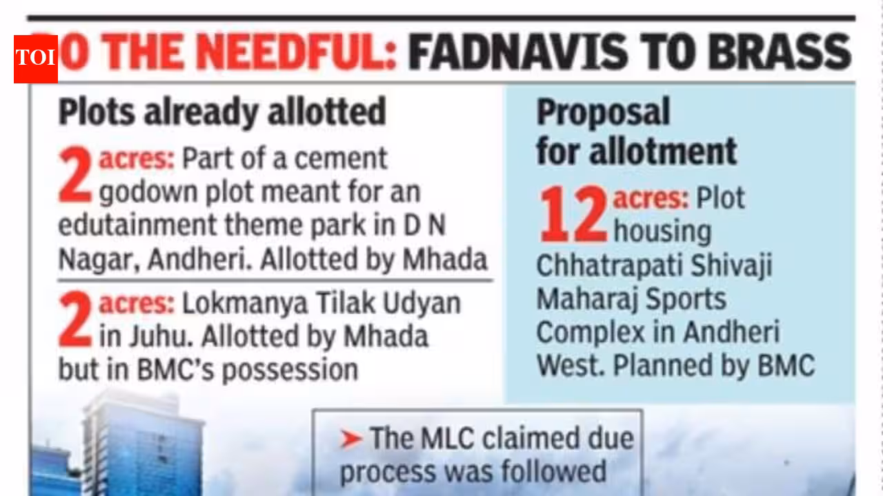 Amid row over plots for trust, BJP MLC seeks CM Devendra Fadnavis’s help